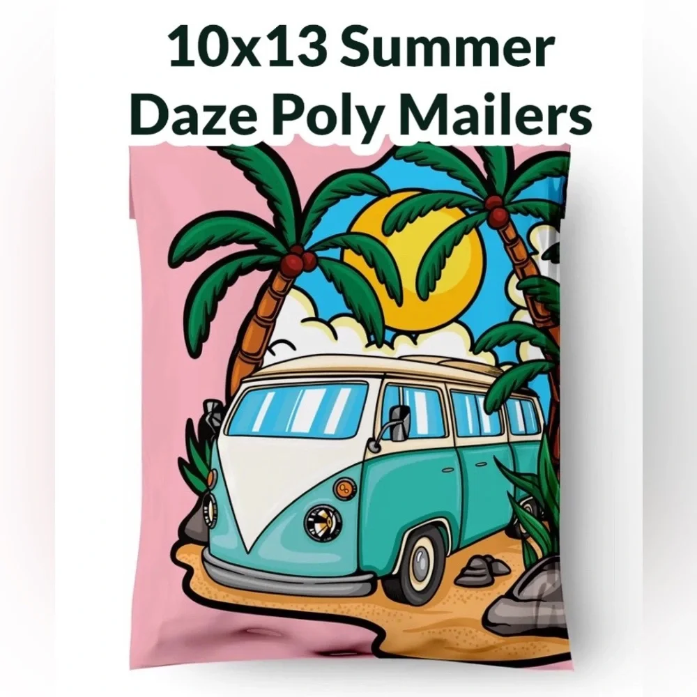 Summer Daze Poly Mailers 10x13 Pack of 25